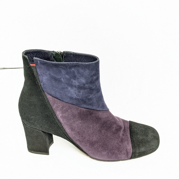 Paolo Linea suede 3 tone ankle boots - Picture 2 of 16